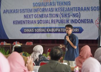 Percepat Perbaikan Desil, Dinsos Kediri Bekali Operator Desa Teknis Aplikasi SIKS-NG