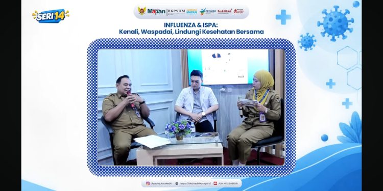 Edukasi Masyarakat Melalui Webinar Lentera Mapan, Pemkot Kediri Ajak Tingkatkan Kewaspadaan ISPA dan Influenza Tipe A